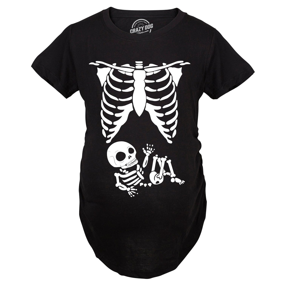 Maternity Skeleton Baby T Shirt With Glow in the Dark Ink product image 3