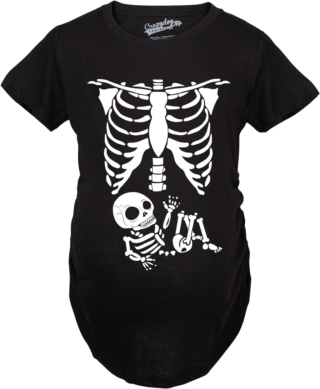 Maternity Skeleton Baby T Shirt With Glow in the Dark Ink product image 7