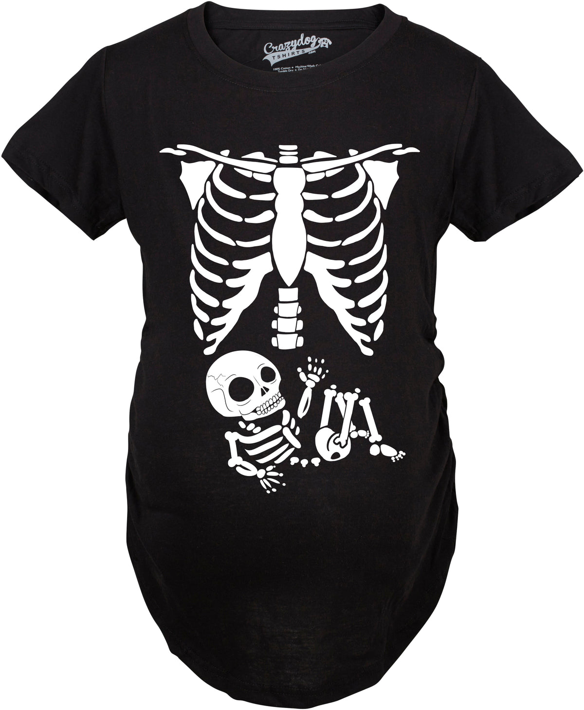 Maternity Skeleton Baby T Shirt With Glow in the Dark Ink product image 7