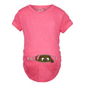 African American Peeking Baby Maternity T Shirt product image 1