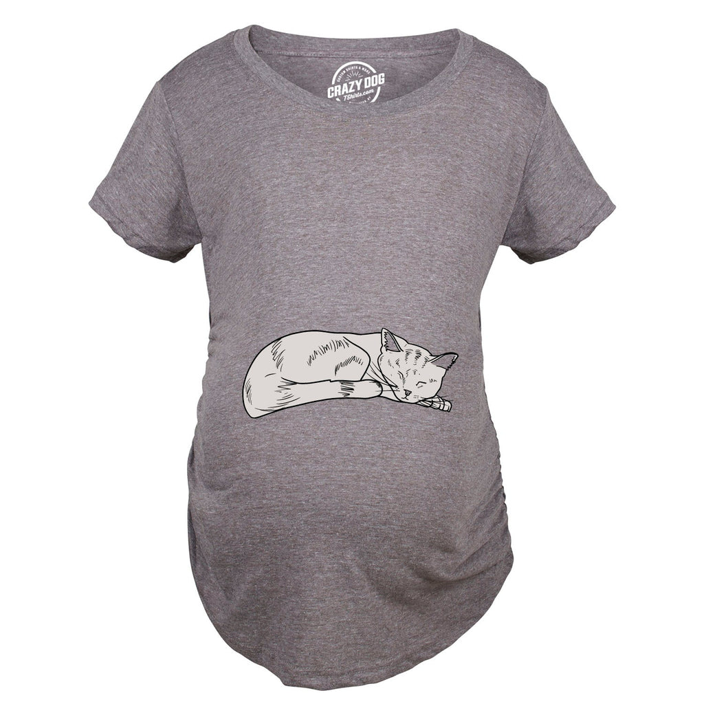 Cat On Baby Bump Maternity T Shirt product image 2