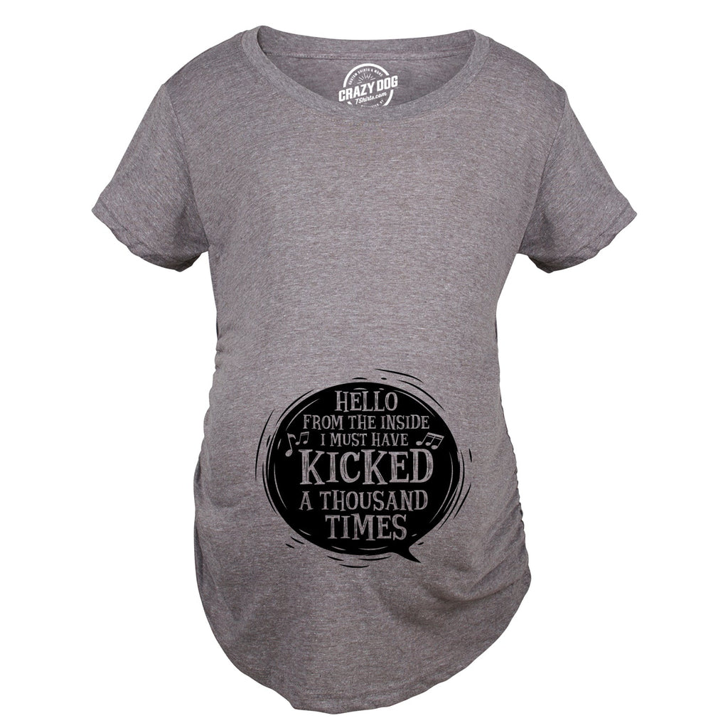 Hello From The Inside Maternity T Shirt product image 3