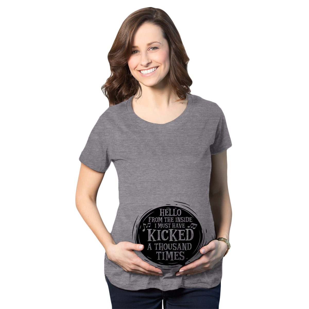 Hello From The Inside Maternity T Shirt product image 1
