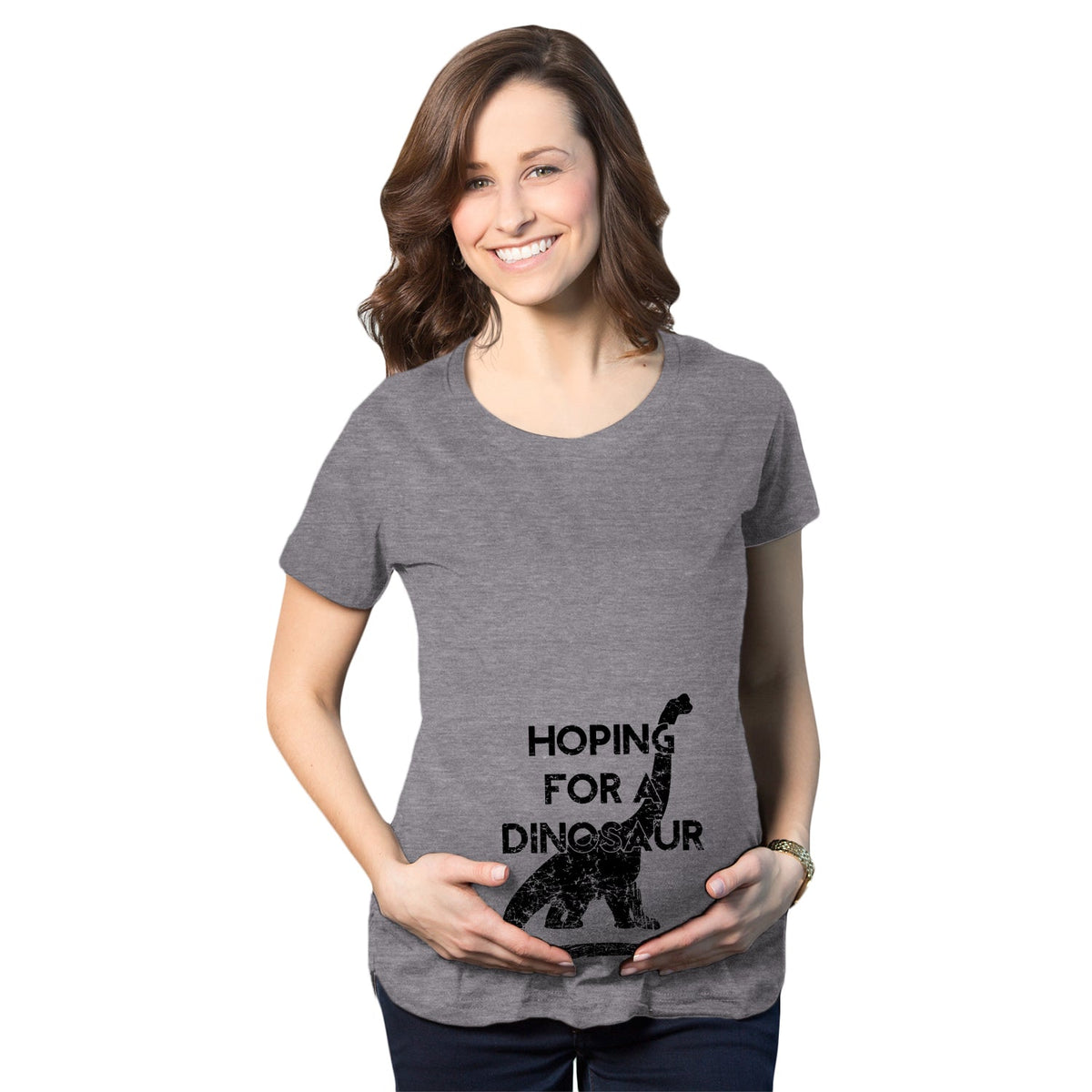 Hoping For A Dinosaur Maternity T Shirt product image 1