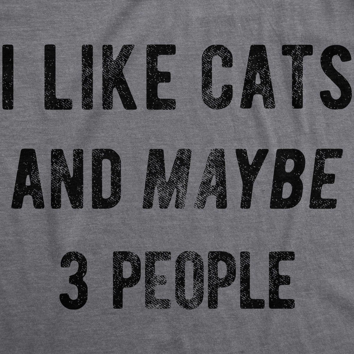 I Like Cats And Maybe 3 People Men's T Shirt product image 2