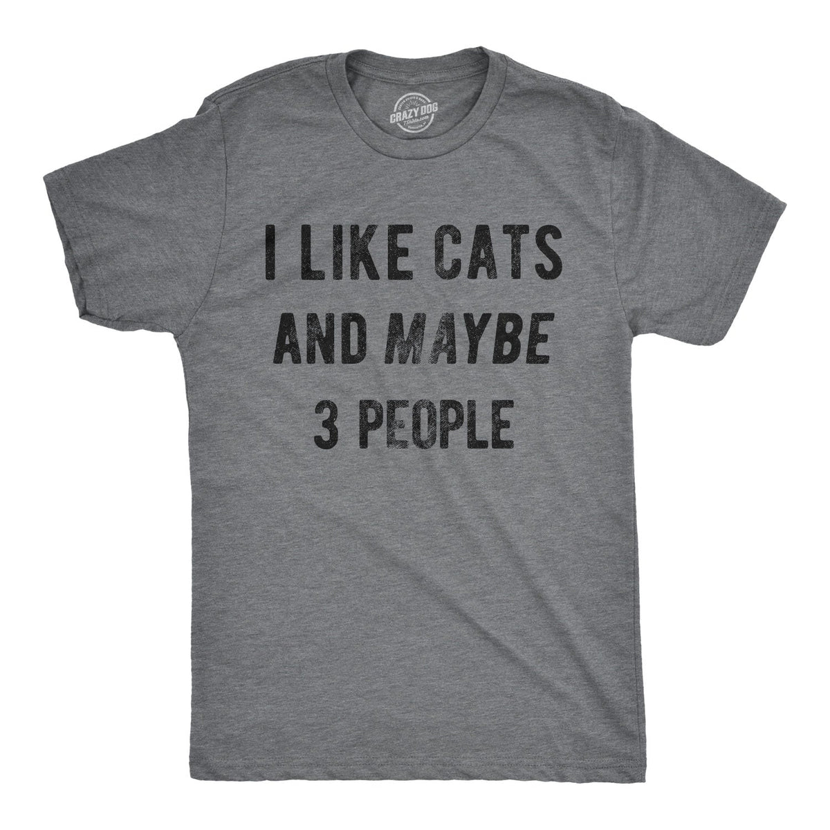 I Like Cats And Maybe 3 People Men's T Shirt product image 1