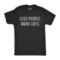 Less People More Cats Men's T Shirt product image 1