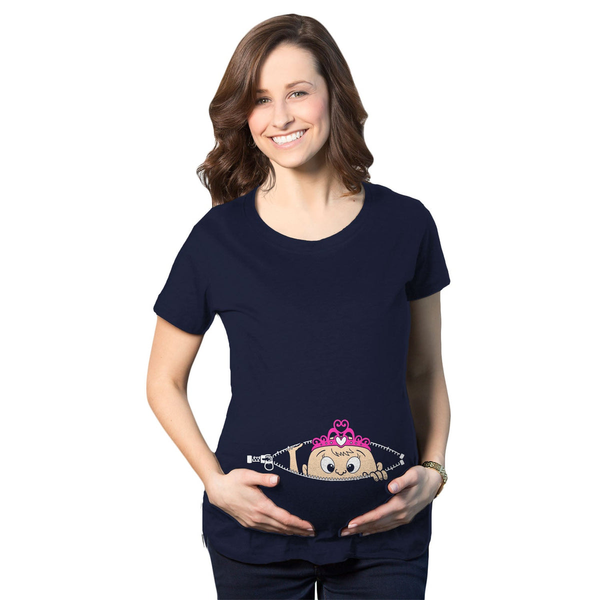 Peeking Princess Maternity T Shirt product image 1