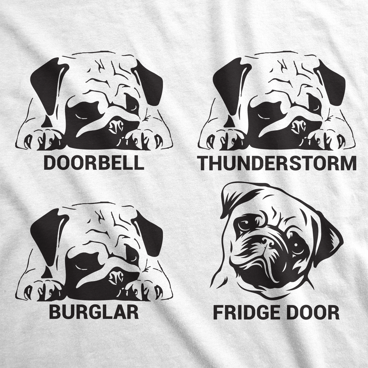 Pug Faces Men's T Shirt product image 2