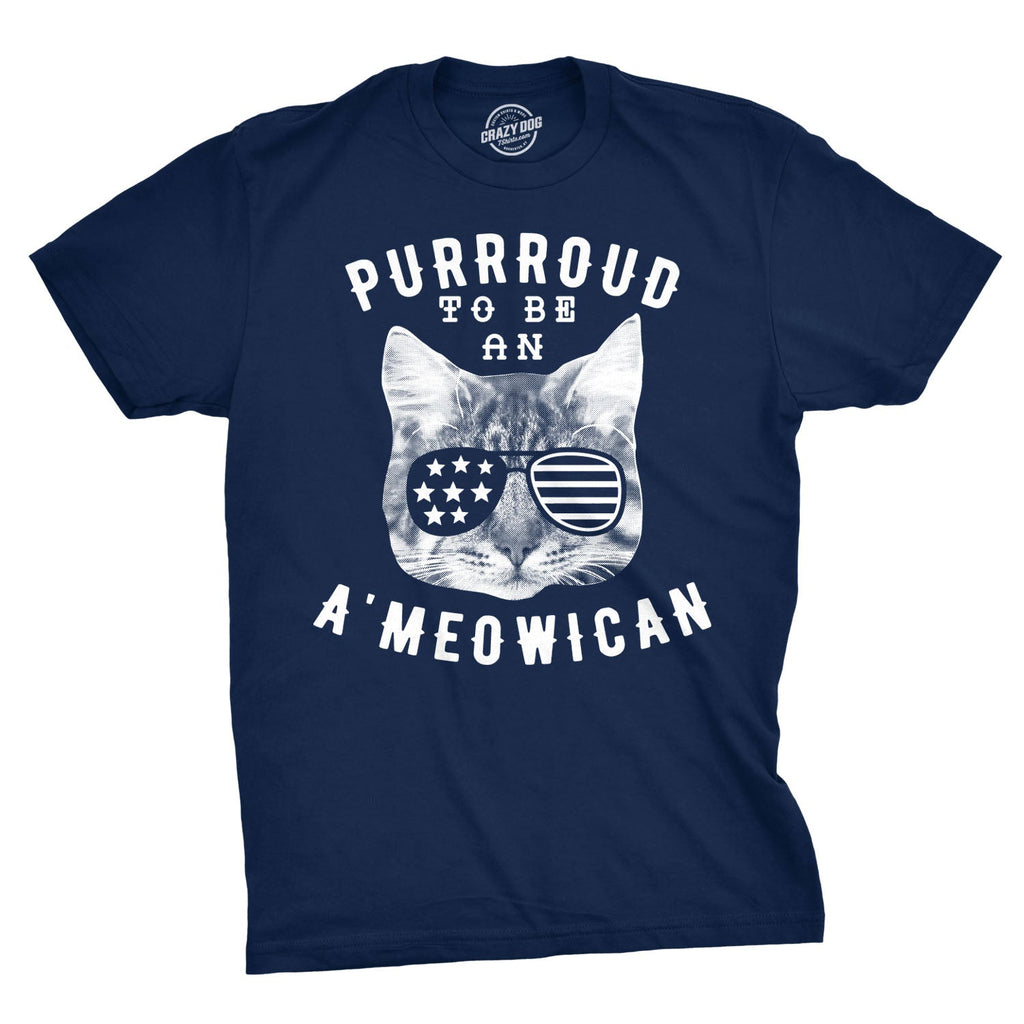 Purrroud To Be An Ameowican Men's T Shirt product image 1