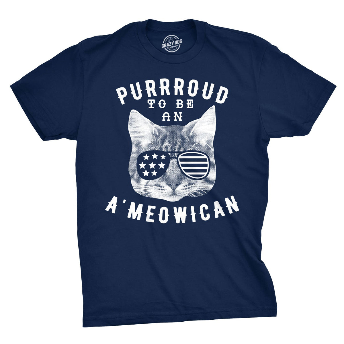 Purrroud To Be An Ameowican Men's T Shirt product image 1