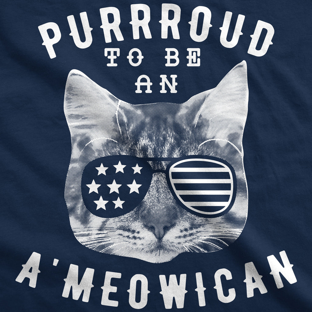 Purrroud To Be An Ameowican Men's T Shirt product image 3