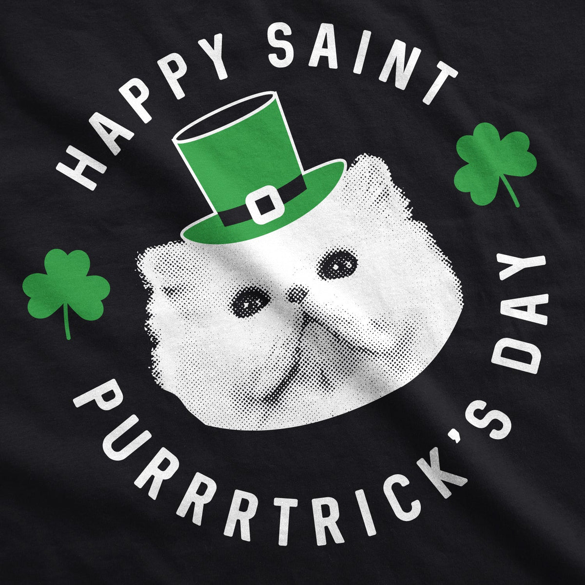 Happy St. Purrtrick's Day Men's T Shirt product image 3