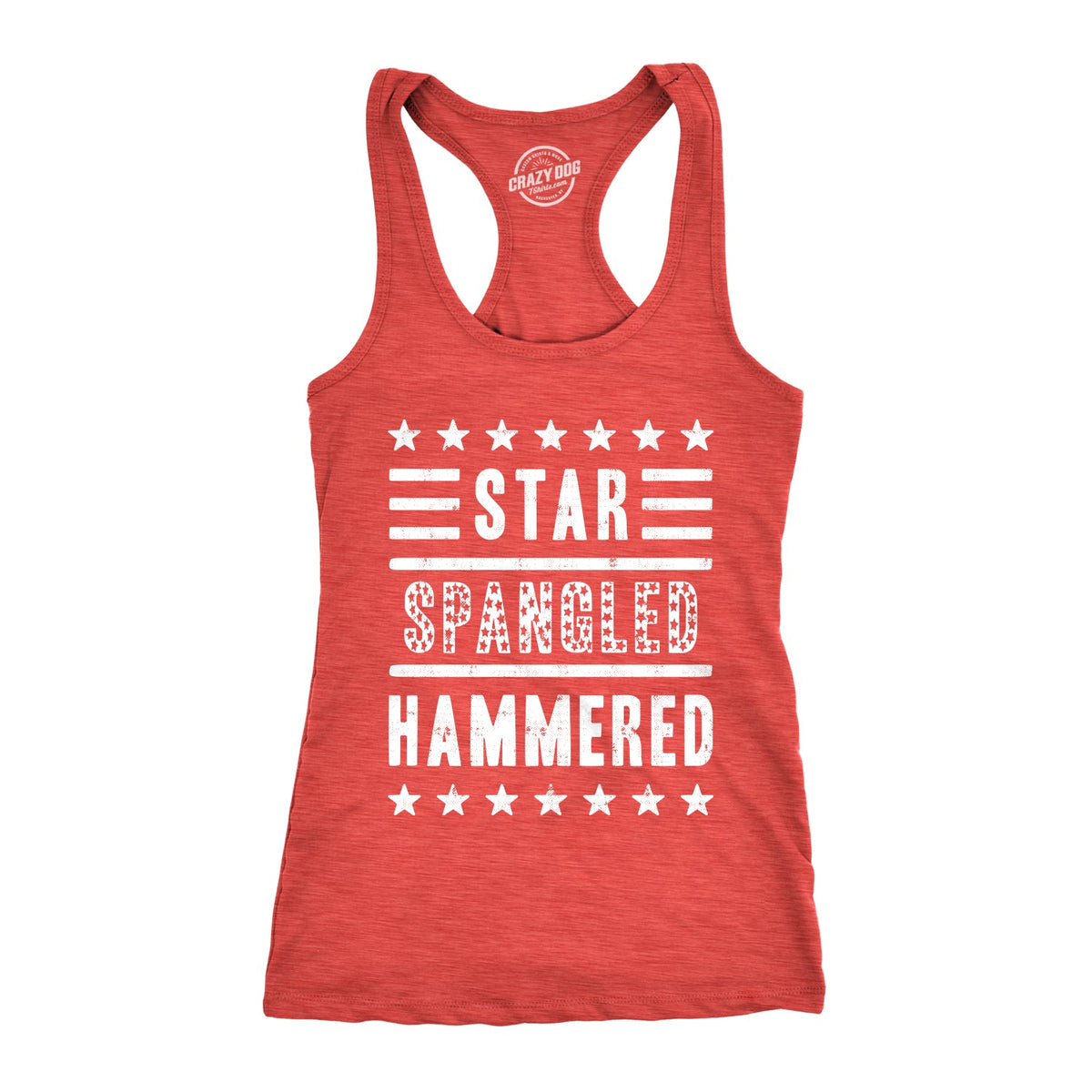 Star Spangled Hammered Women's Tank Top
