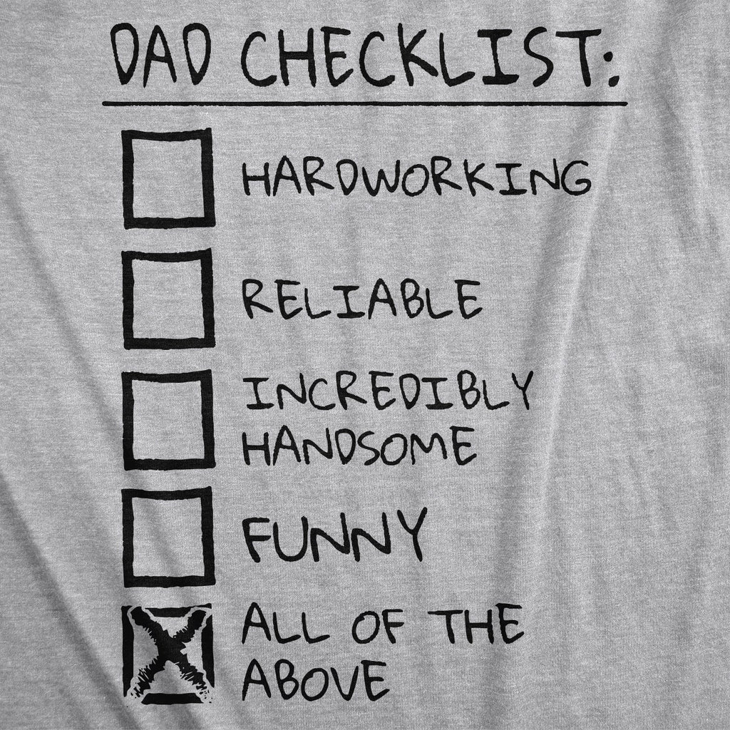 Dad Checklist Men's T Shirt product image 3