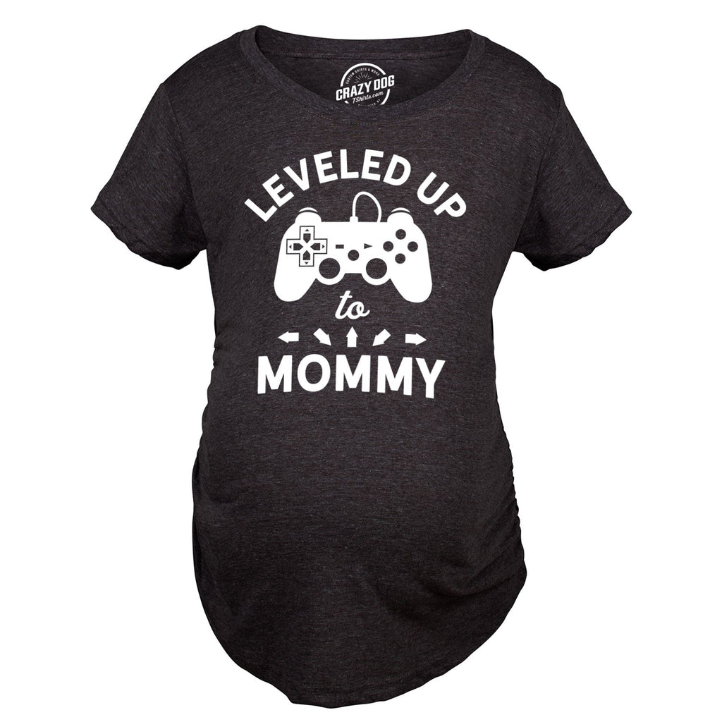 Leveled Up To Mommy Maternity T Shirt product image 6
