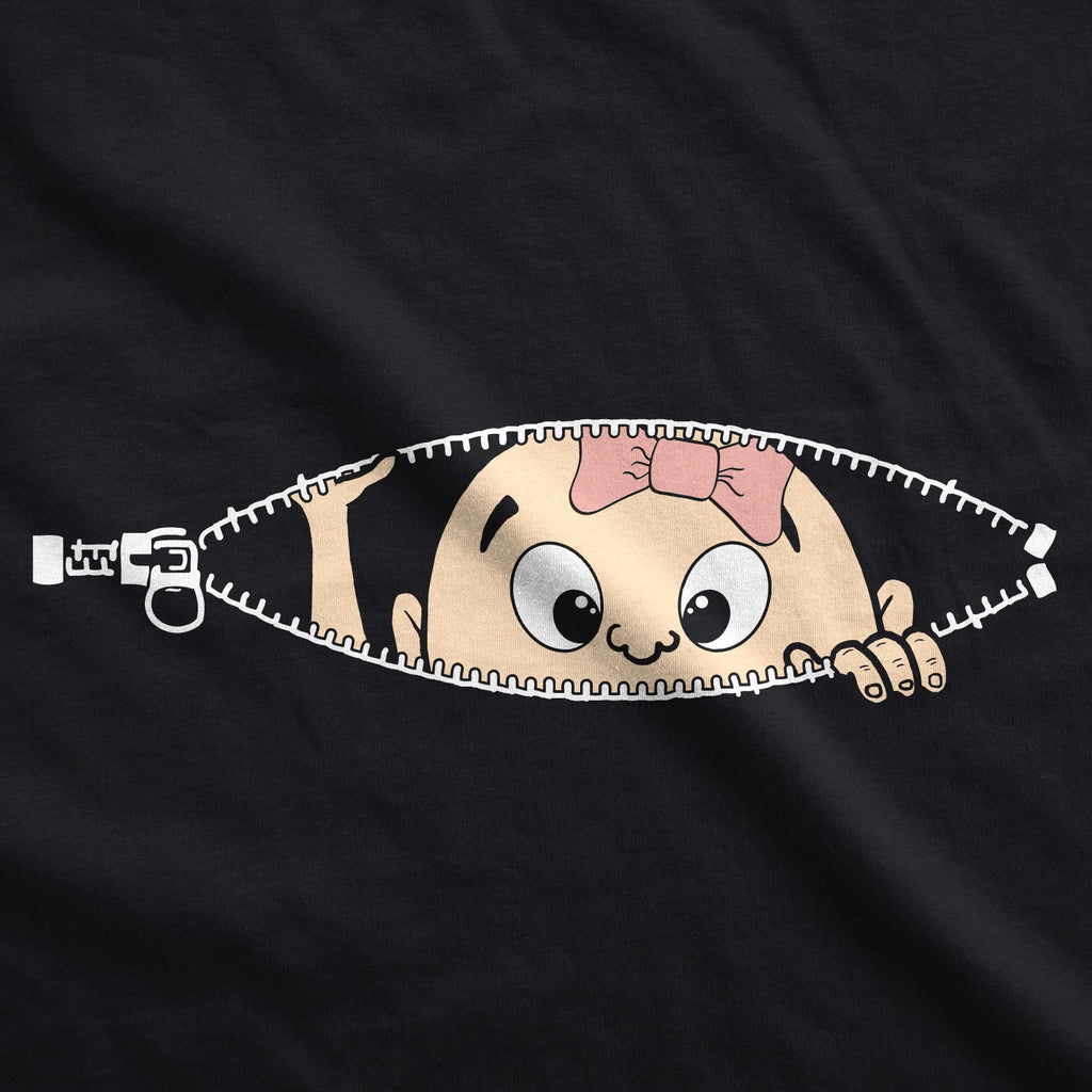 Peeking Caucasian Baby Girl Maternity T Shirt product image 2