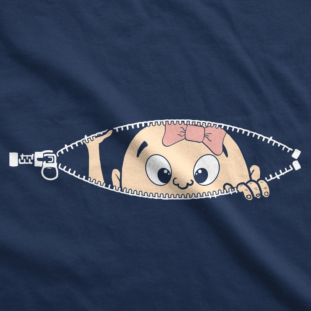 Peeking Caucasian Baby Girl Maternity T Shirt product image 11