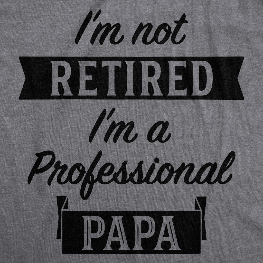 I'm Not Retired I'm A Professional Papa Men's T Shirt product image 2