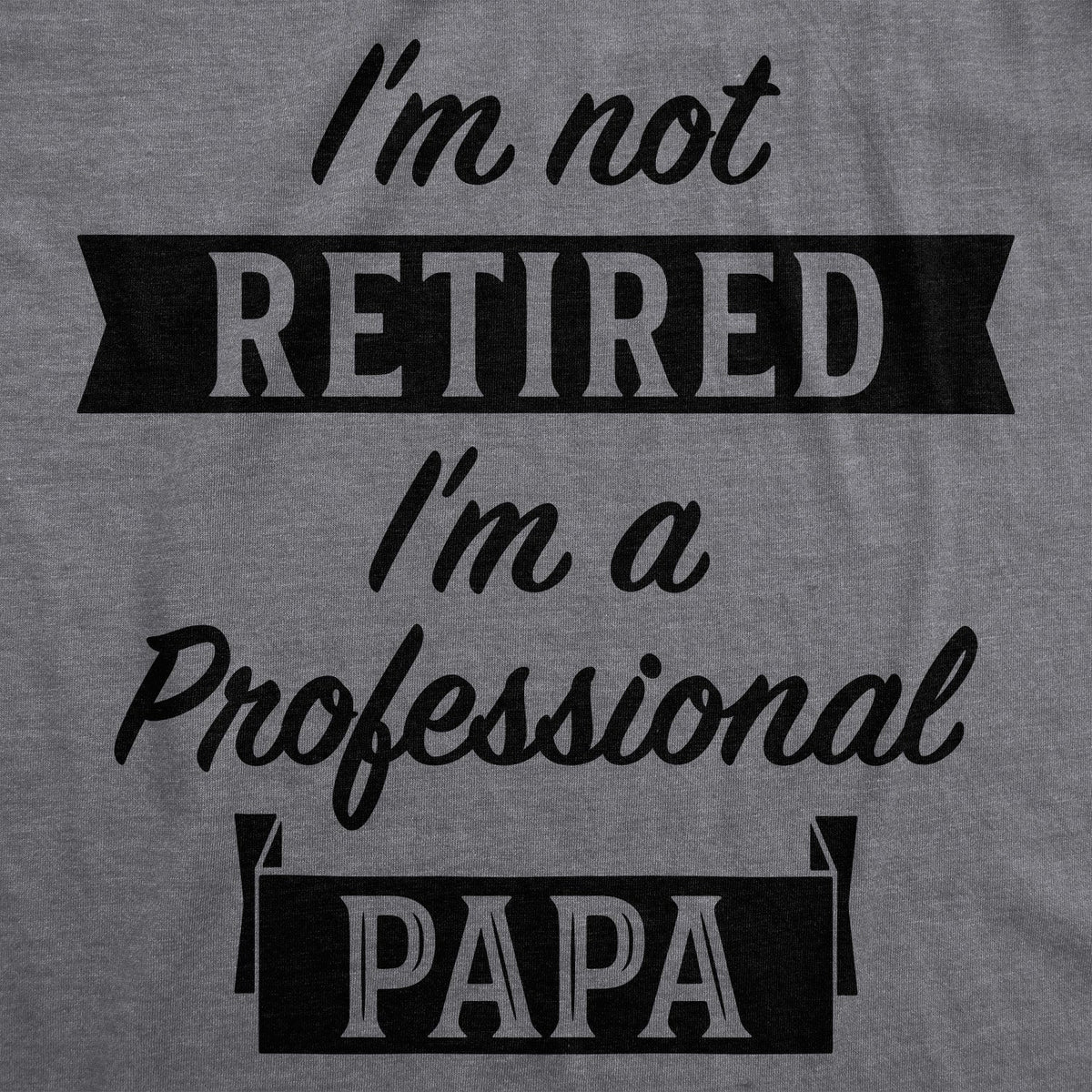 I'm Not Retired I'm A Professional Papa Men's T Shirt product image 2