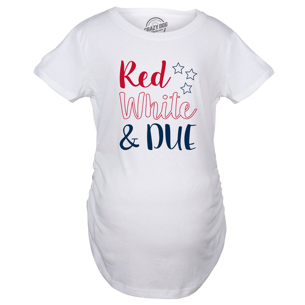 Red White And Due Maternity T Shirt product image 2