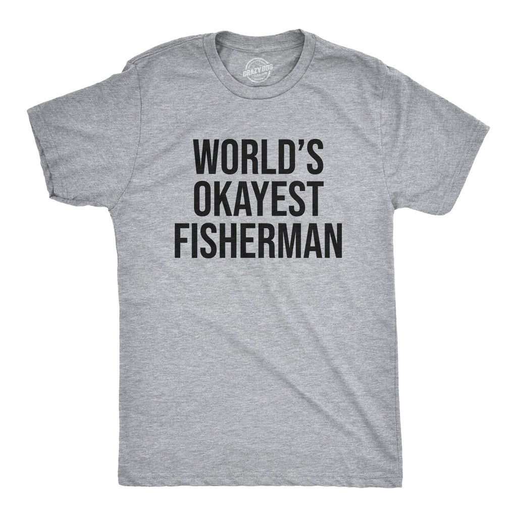World's Okayest Fisherman Men's T Shirt product image 6