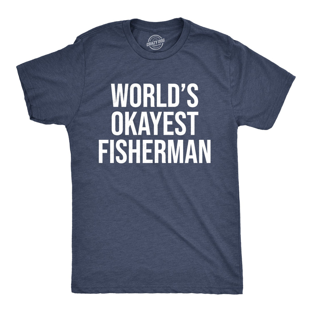 World's Okayest Fisherman Men's T Shirt product image 7
