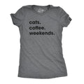 Cats Coffee Weekends Women's T Shirt product image 1
