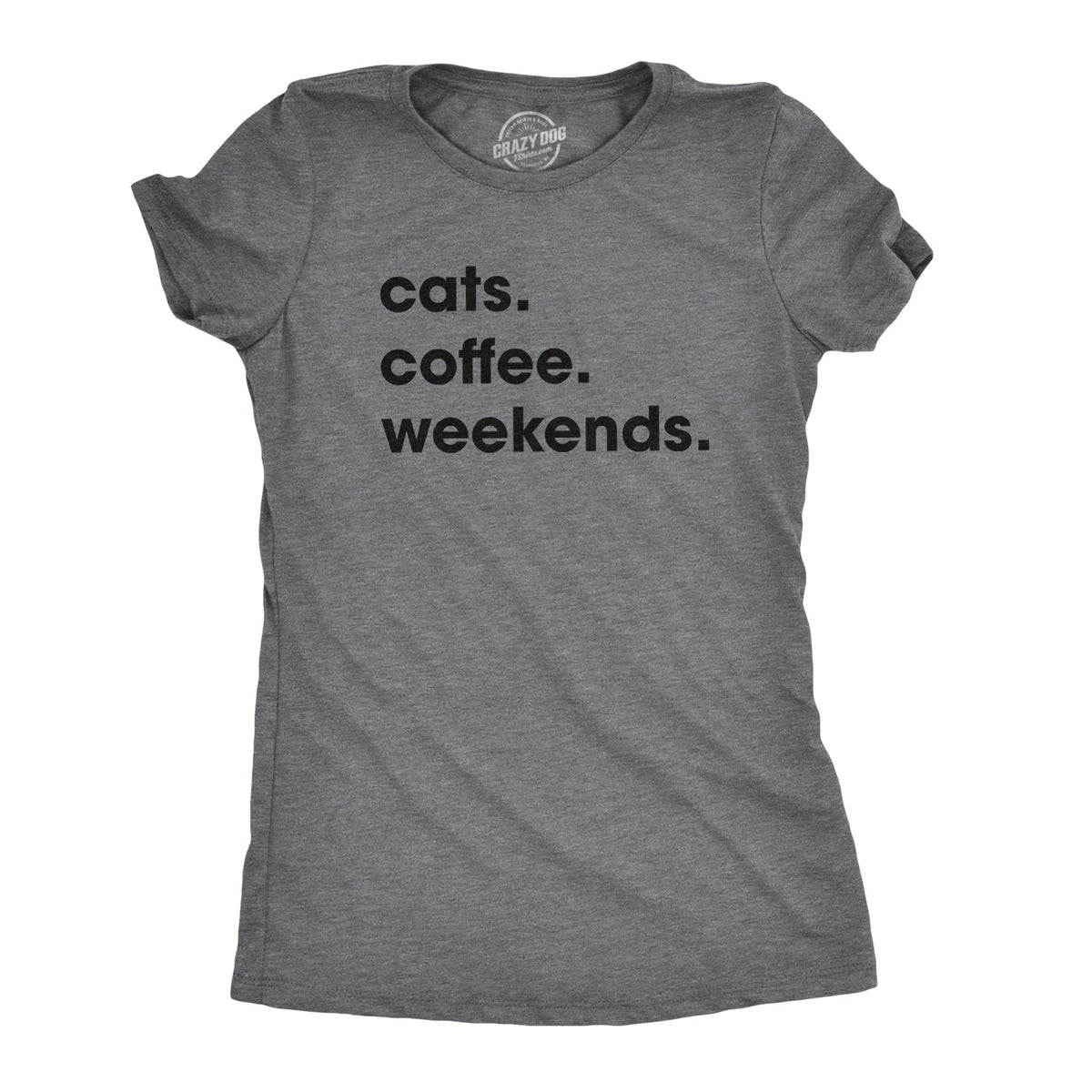 Cats Coffee Weekends Women's T Shirt product image 1