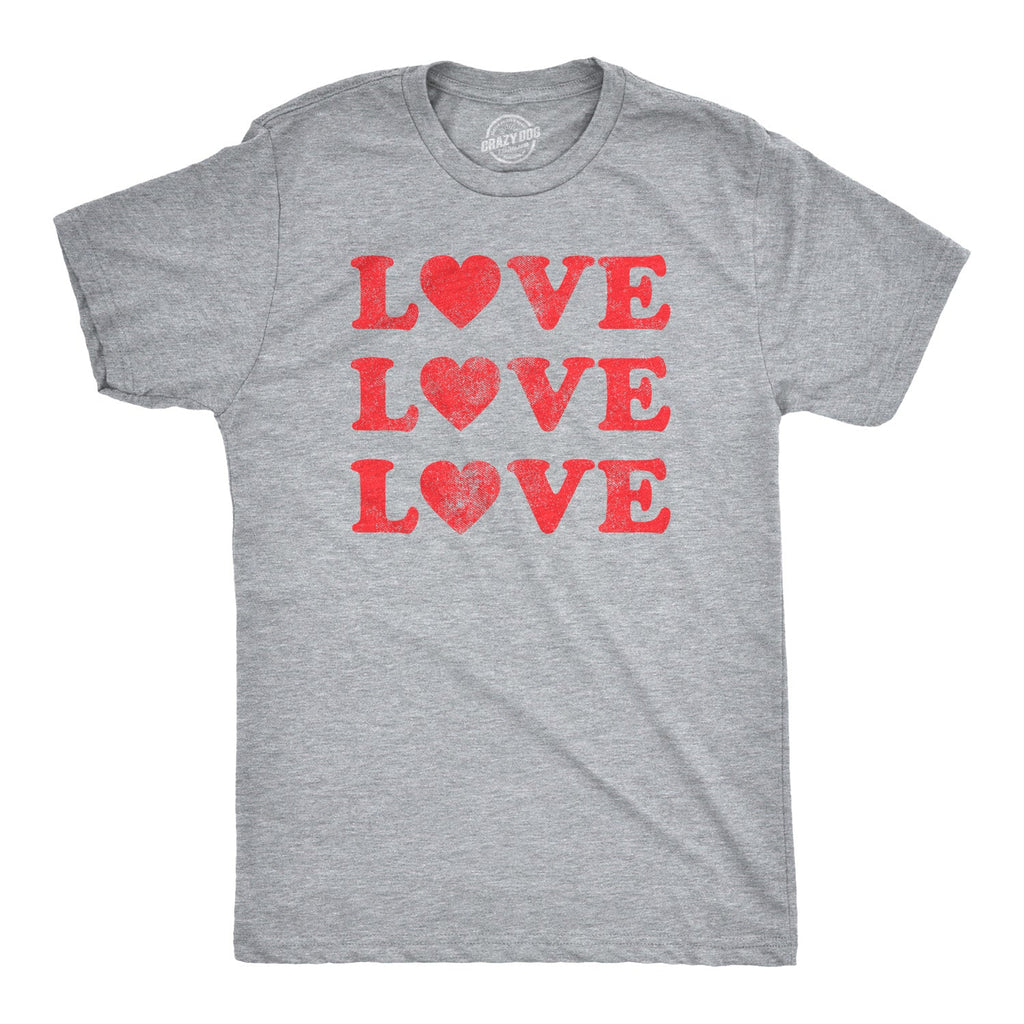 Love 3 Hearts Men's T Shirt product image 1