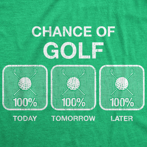 100% Chance Of Golf Men's T Shirt product image 2
