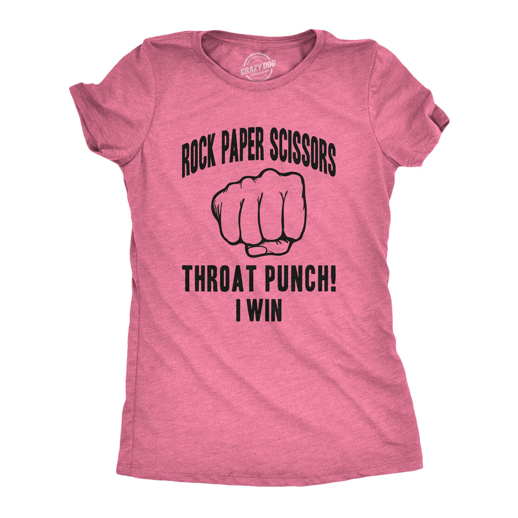 Rock Paper Scissors Throat Punch Women's T Shirt product image 8