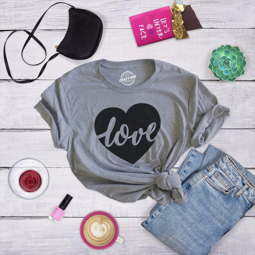 Love Heart Script Women's T Shirt product image 2