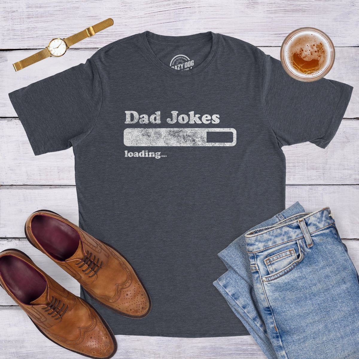 Dad Jokes Loading Men's T Shirt product image 2