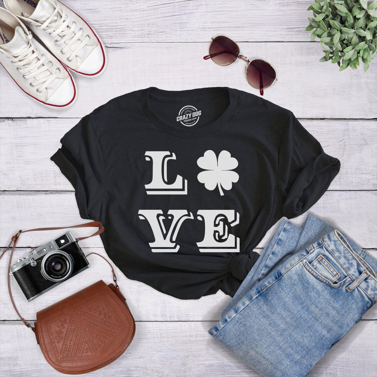 LOVE Lucky Clover Women's T Shirt product image 9