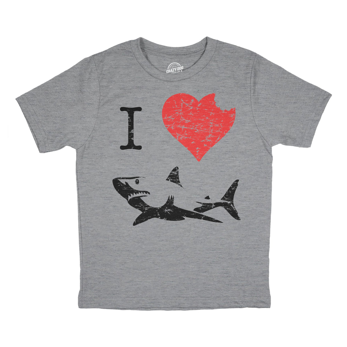 I Love Sharks Youth T Shirt product image 1