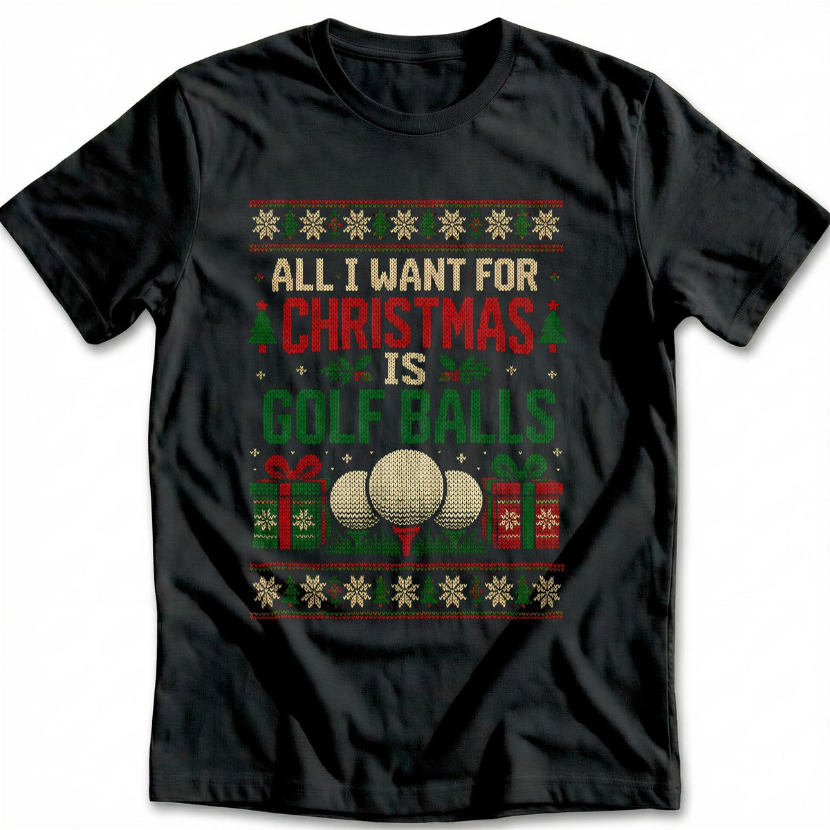 All I Want for Christmas is Golf Balls T-Shirt AU product image 3