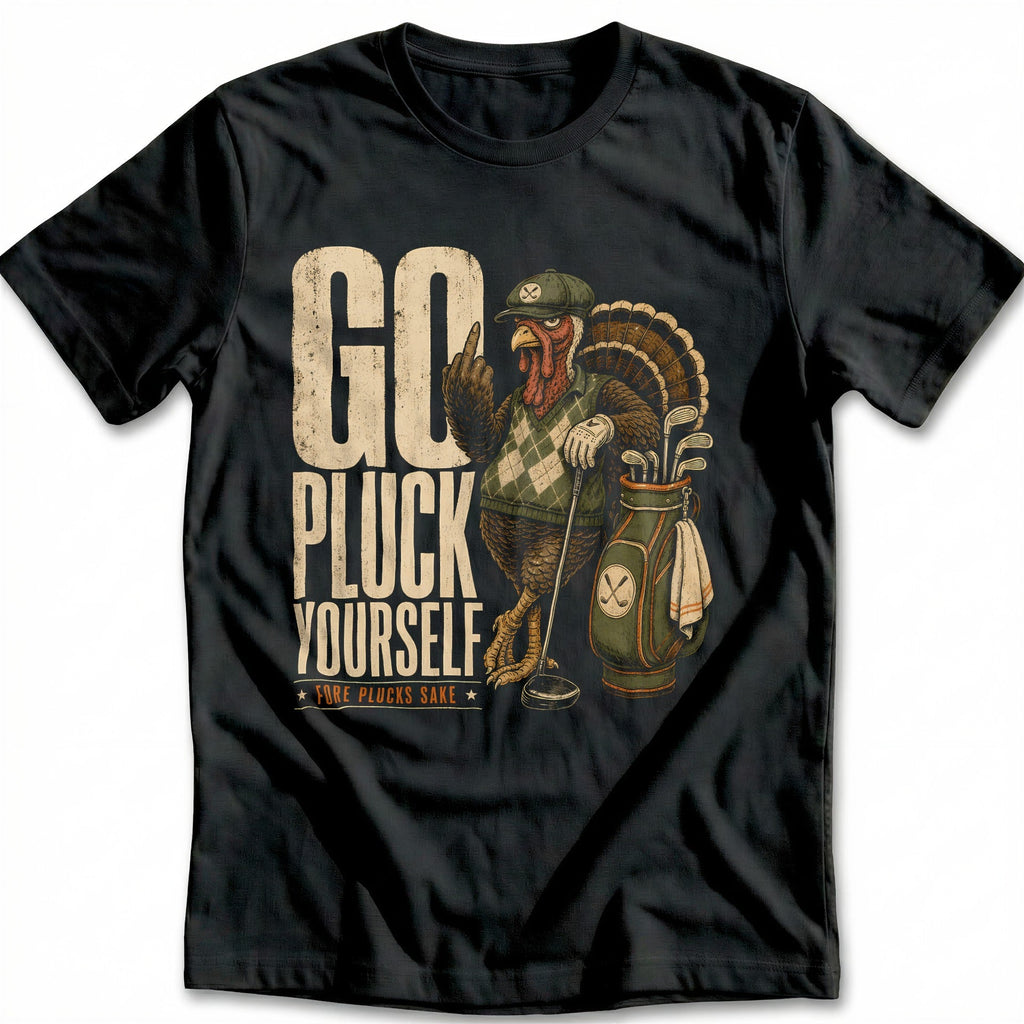 Go Pluck Yourself Fore Plucks Sake Golf T-Shirt US product image 2