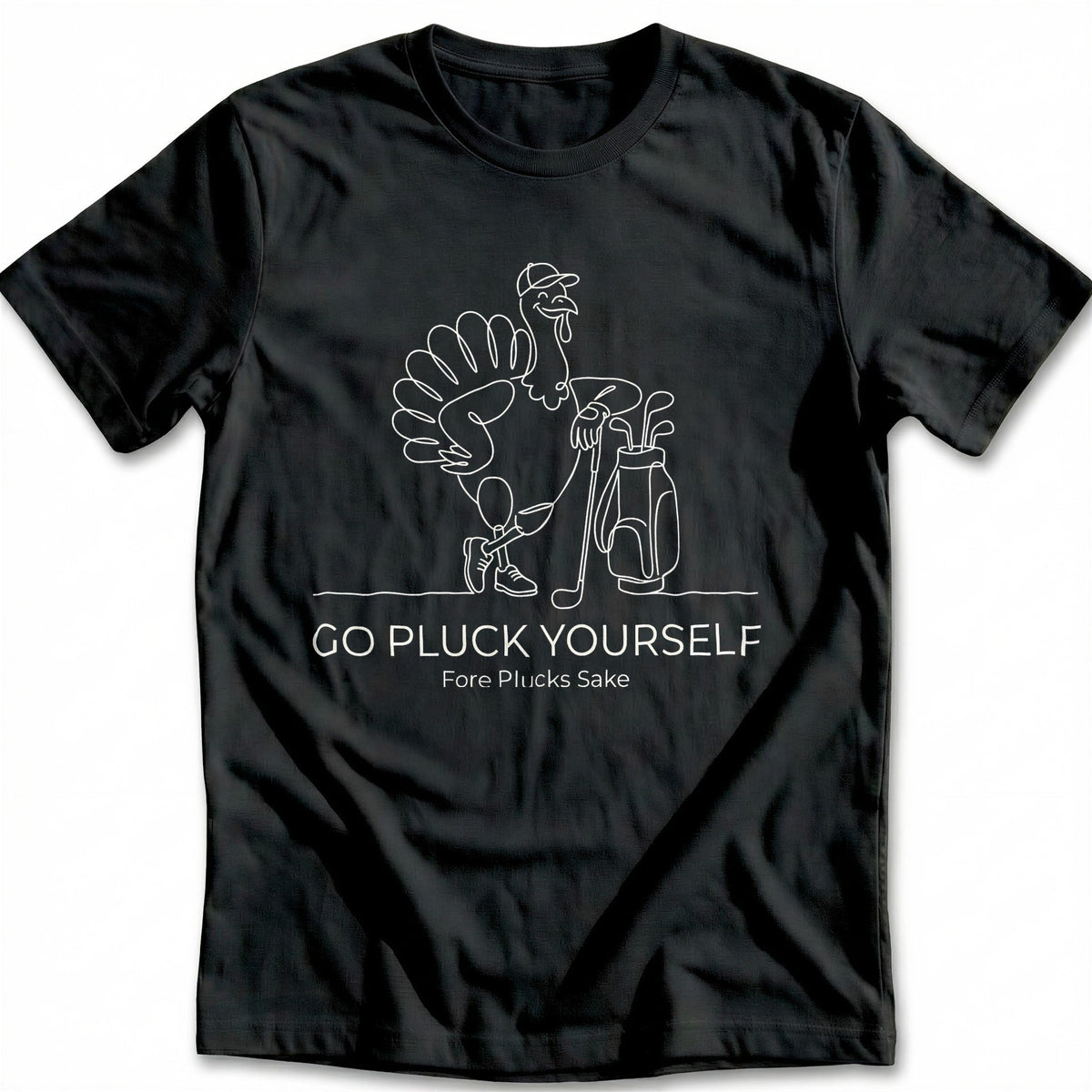 Go Pluck Yourself Golf Turkey T-Shirt AU product image 3