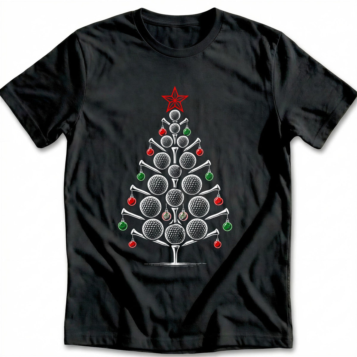 Golf Balls and Tees Christmas Tree 33 T-Shirt product image 2