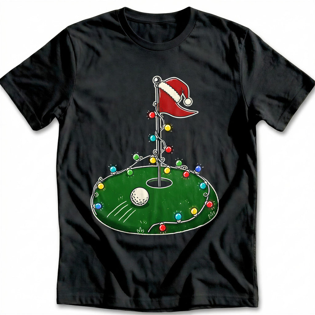 Golf Green Christmas Lights T-Shirt US product image 3