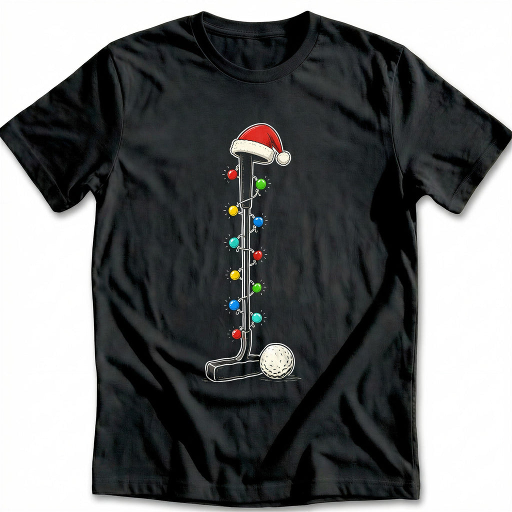 Golf Putter Christmas Lights T-Shirt GC product image 2
