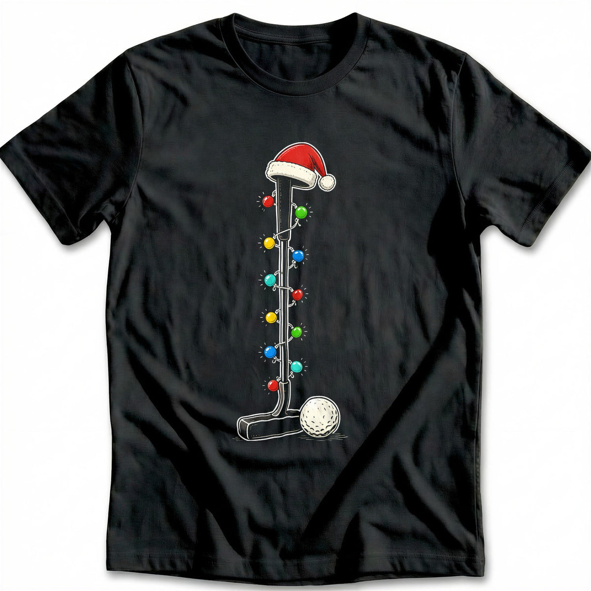 Golf Putter Christmas Lights T-Shirt GC product image 2