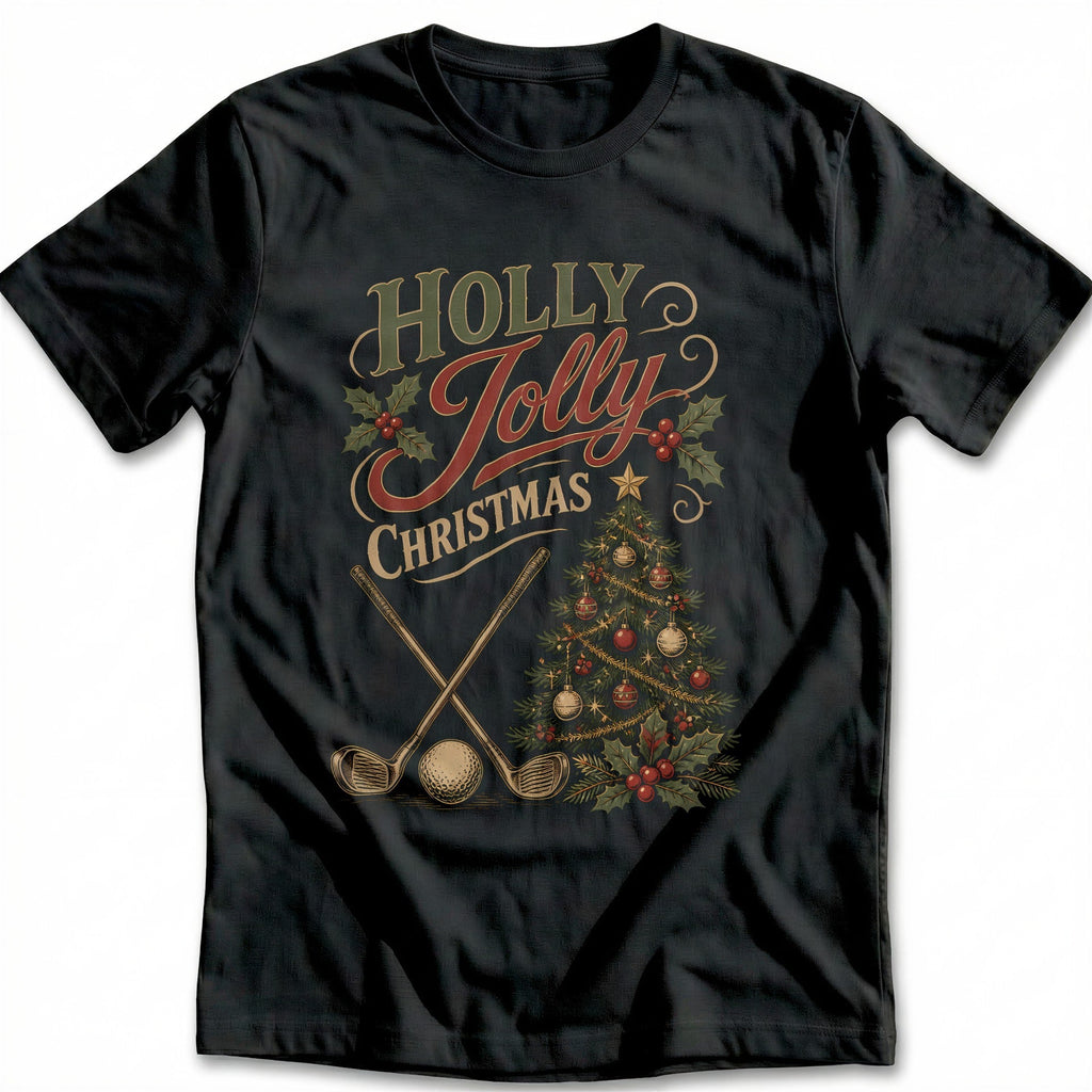 Holly Jolly Christmas Golf T-Shirt EU product image 1