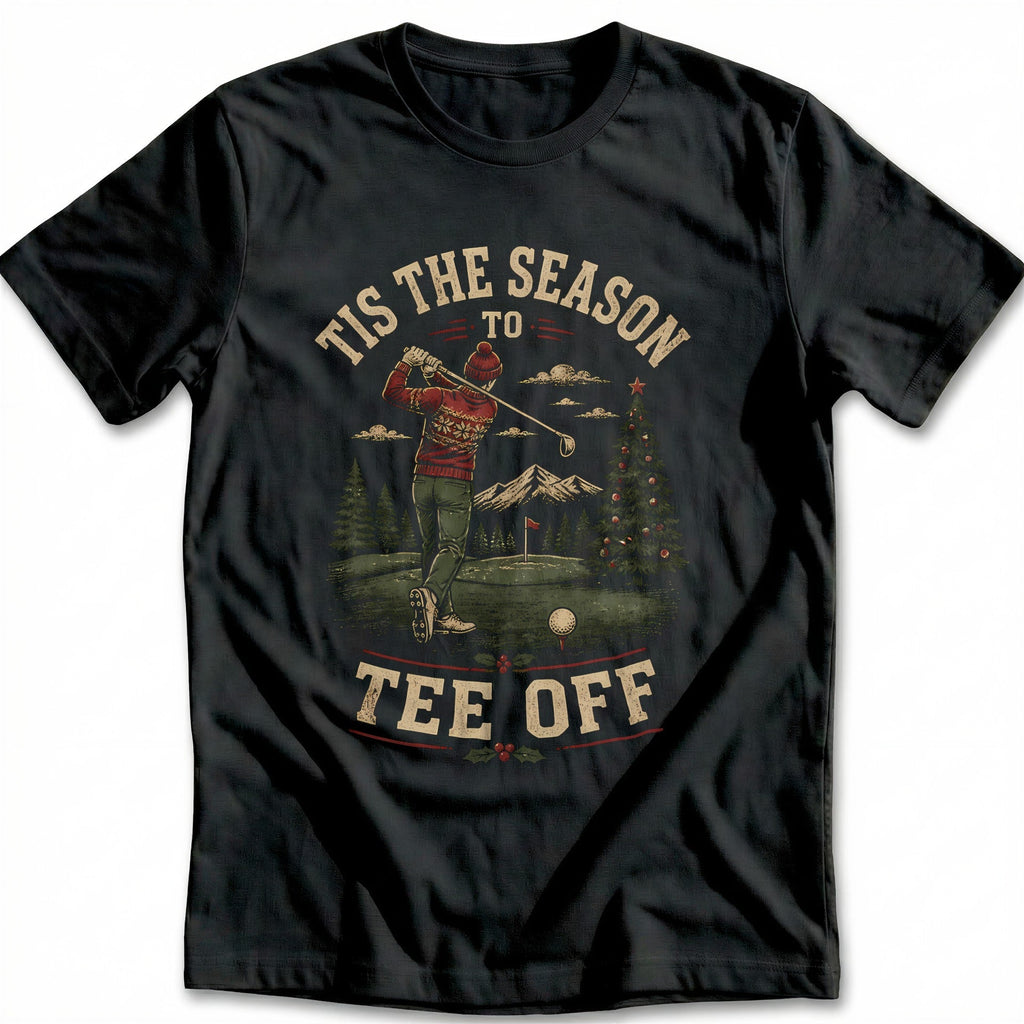Tis the Season to Tee Off Golf T-Shirt EU product image 2