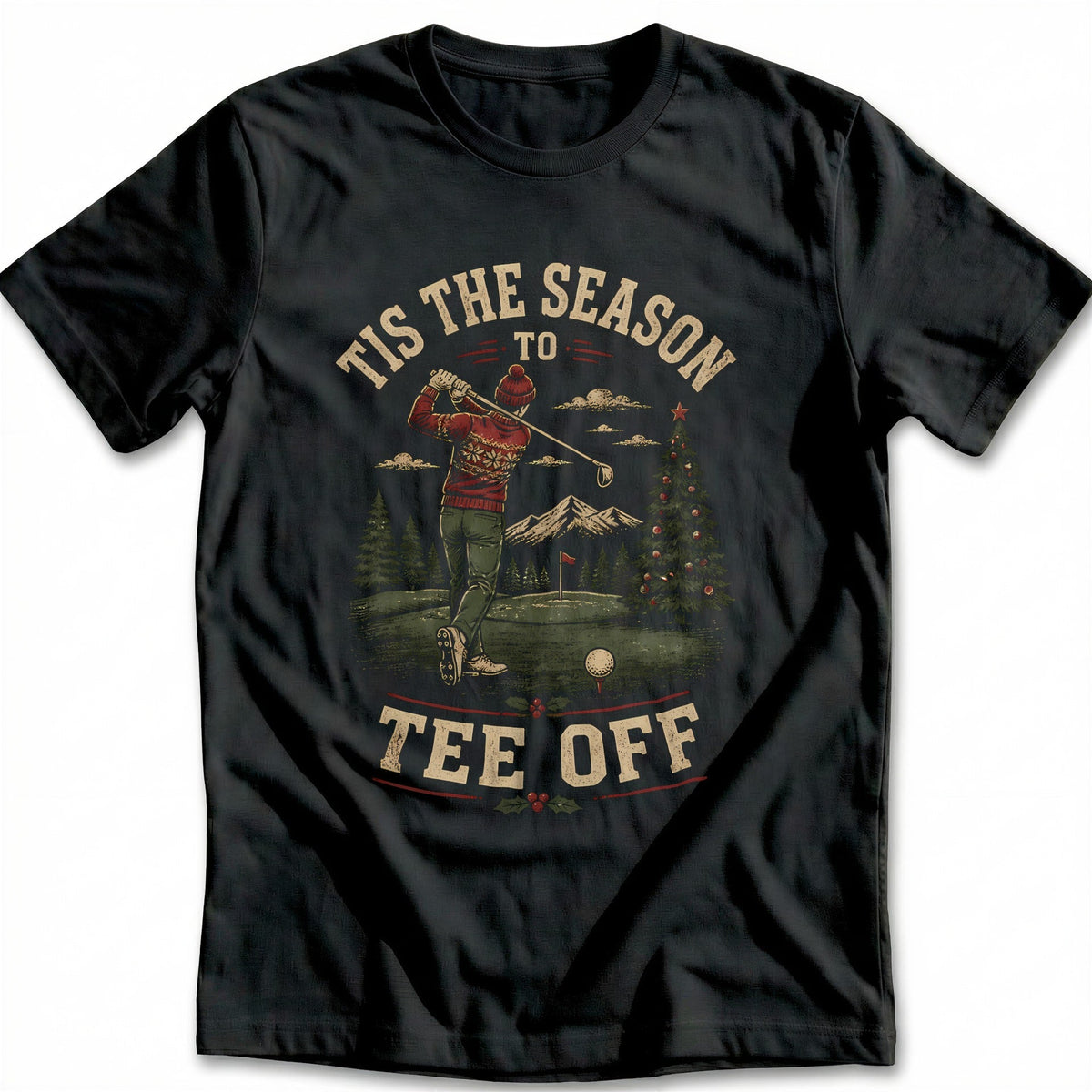 Tis the Season to Tee Off Golf T-Shirt EU product image 2