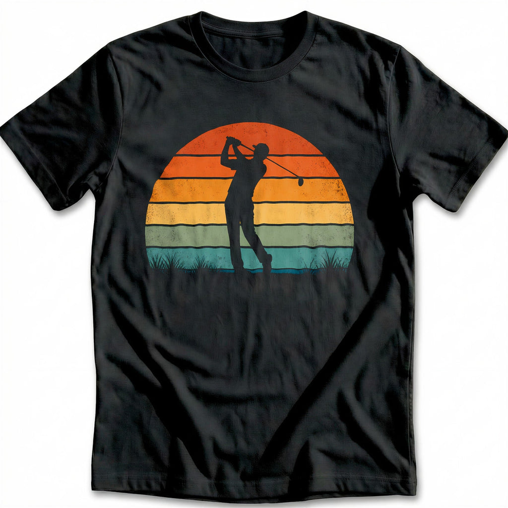 Vintage Sunset Golfer 33 T-Shirt AU product image 3