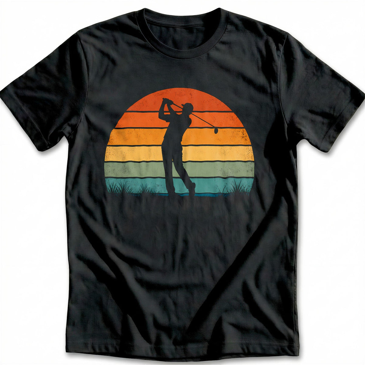 Vintage Sunset Golfer 33 T-Shirt AU product image 3