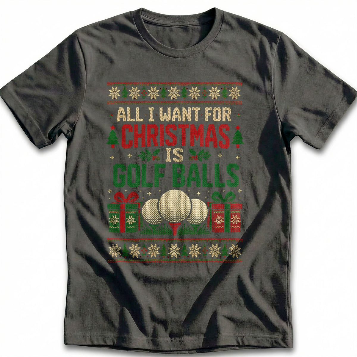 All I Want for Christmas is Golf Balls T-Shirt EU product image 1