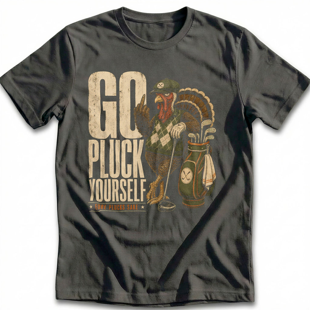 Go Pluck Yourself Fore Plucks Sake Golf T-Shirt US product image 3